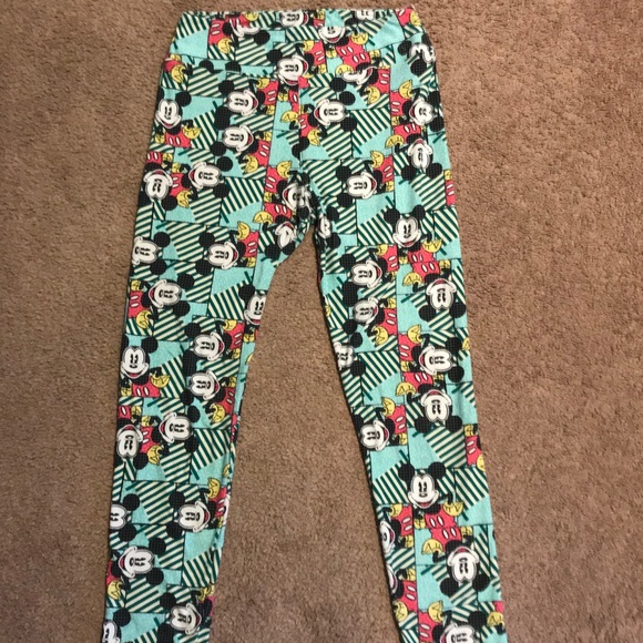 LuLaRoe Pants - LuLaRoe Mickey Mouse Butter Soft Leggings